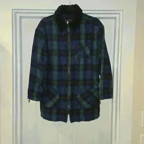 VTG Carol Anderson Womens Wool Relaxed Fit Collared Jacket Green Size Medium - Picture 1 of 11